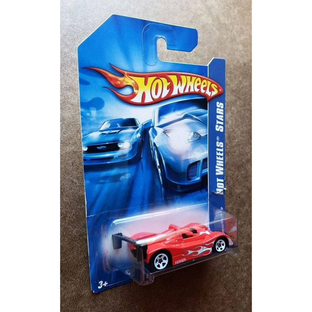 2007 Hot Wheels ALL STARS FERRARI 333 SP #139/156 RED 1:64 WHITE RIM 5 SP #L3092